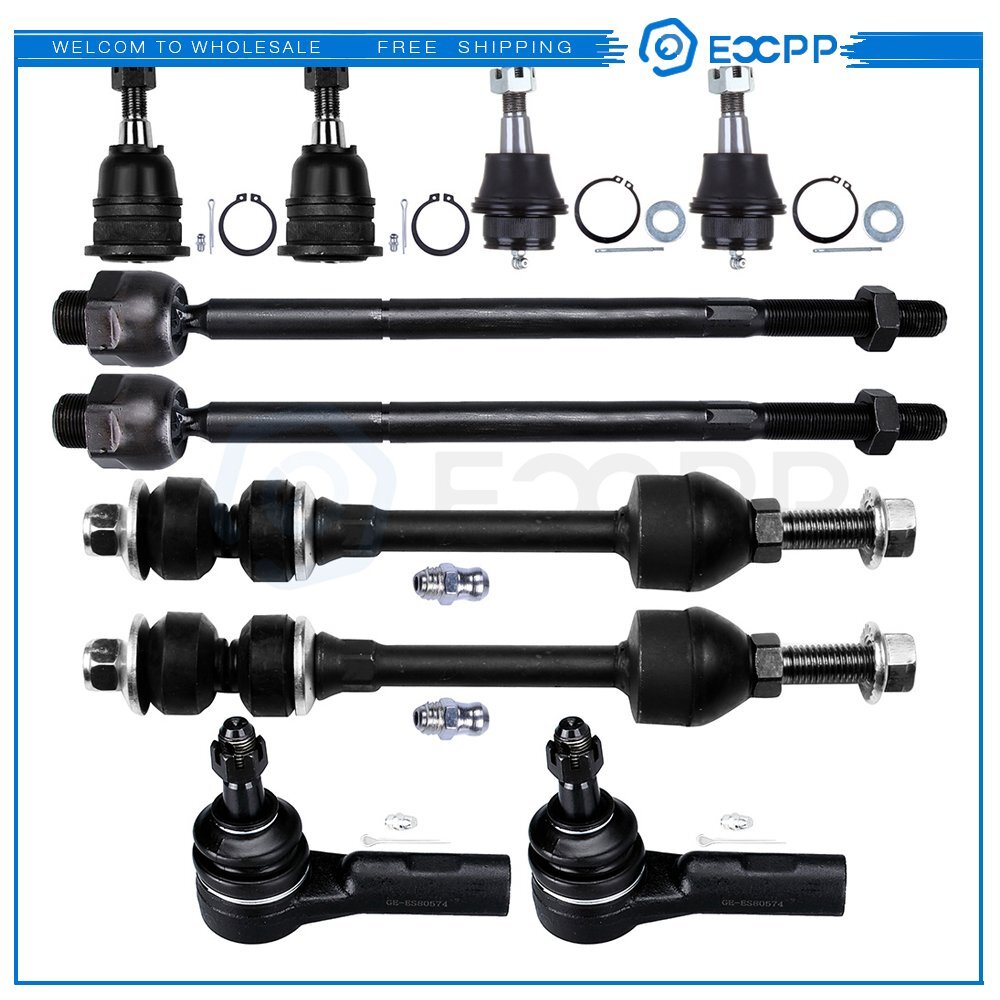 10pcs For 2006 2007 2008 Dodge Ram 1500 2WD RWD Complete Front Suspension Kit 6B93BC-57