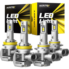AUXITO 9005 HB3 H11 LED Headlight Kit Bulb High Low Beam White Super Bright EOA AUXITO