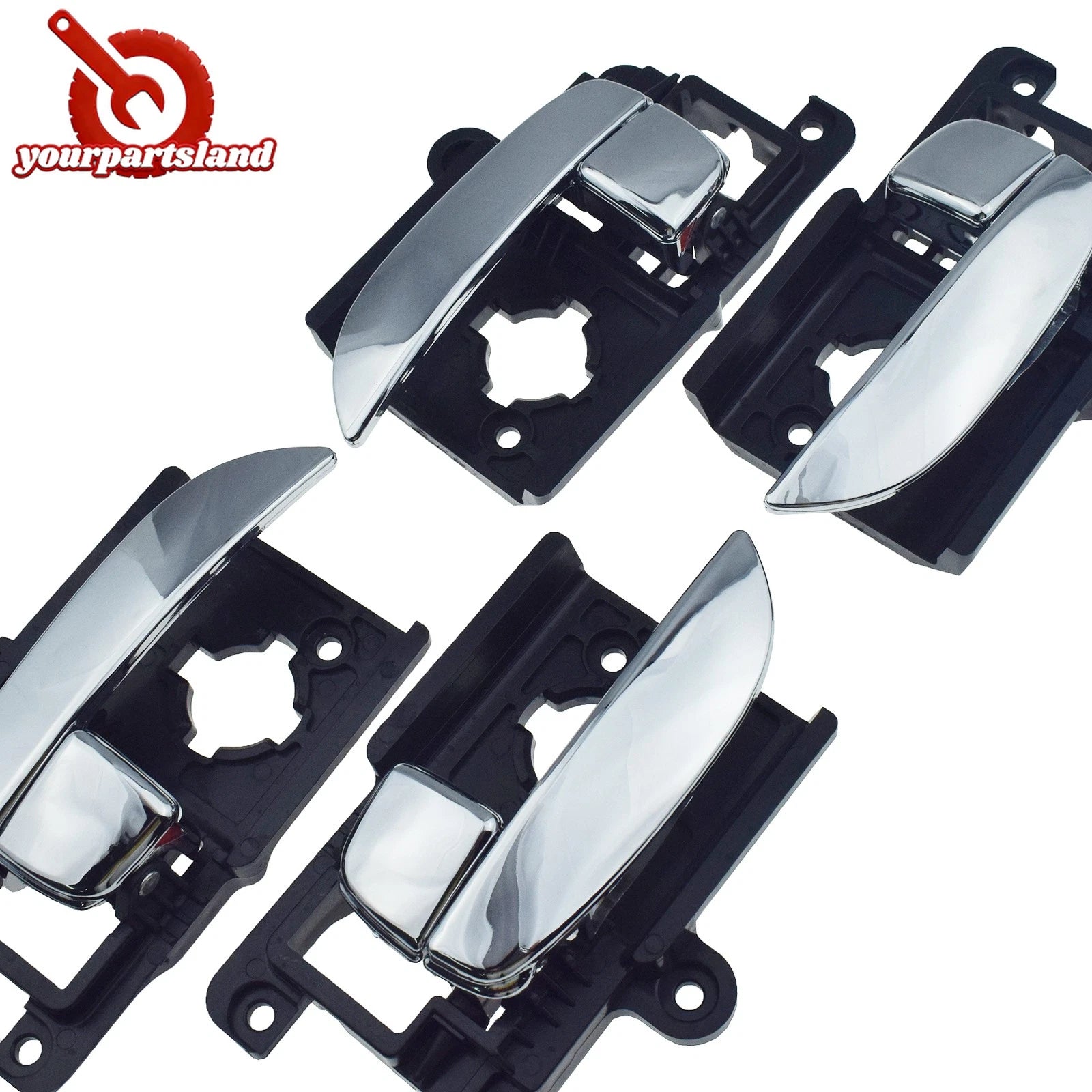 Front Rear LH RH Interior Door Handle For 2007-2010 Hyundai Elantra Sedan Chrome 6B93BC-57