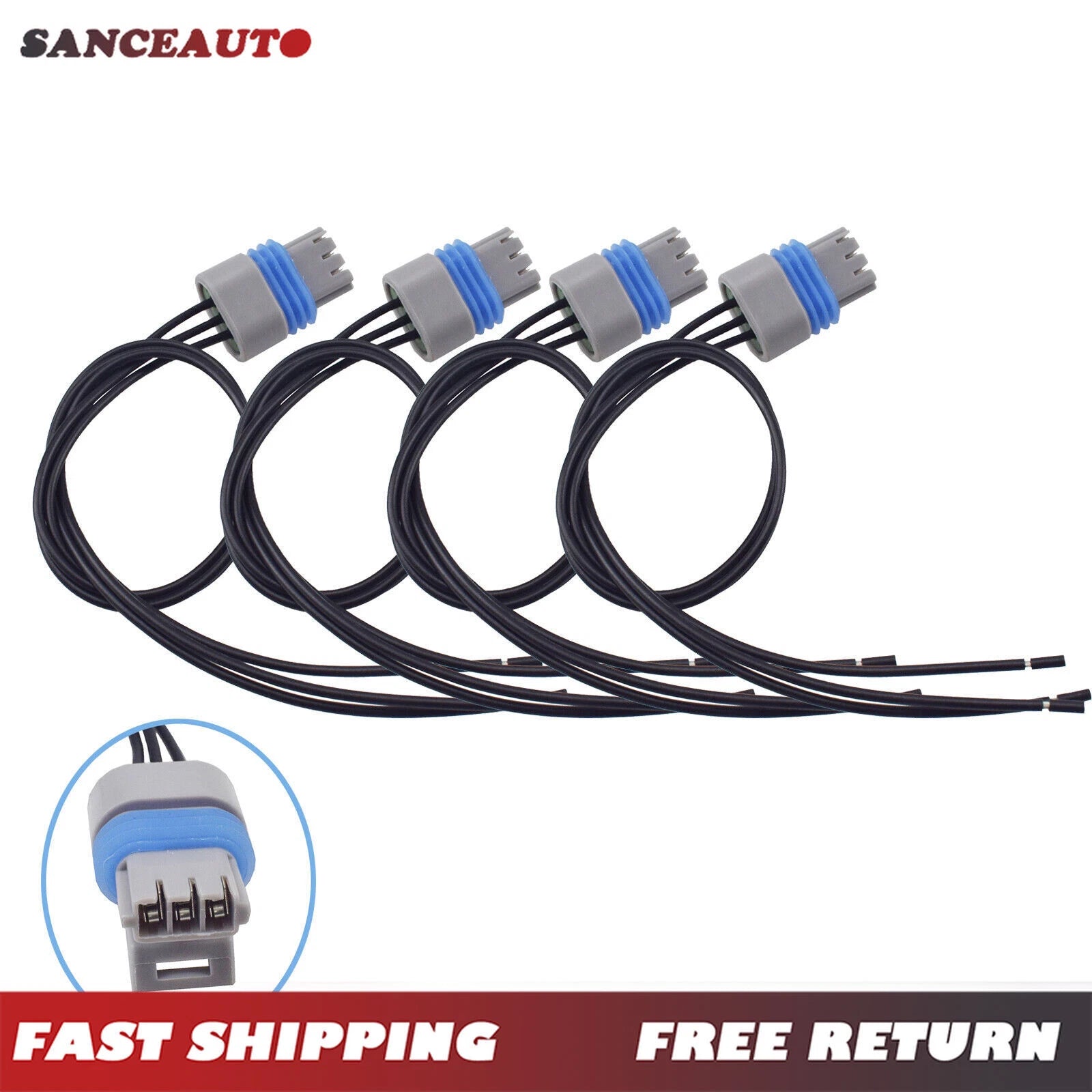 Camshaft Crankshaft Position Sensor Connector 4PCS For Dodge Ram 2500 3500 5.9L 6B93BC-57