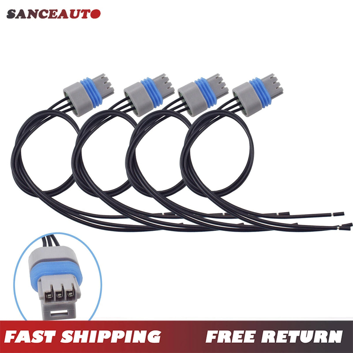 Camshaft Crankshaft Position Sensor Connector 4PCS For Dodge Ram 2500 3500 5.9L 6B93BC-57