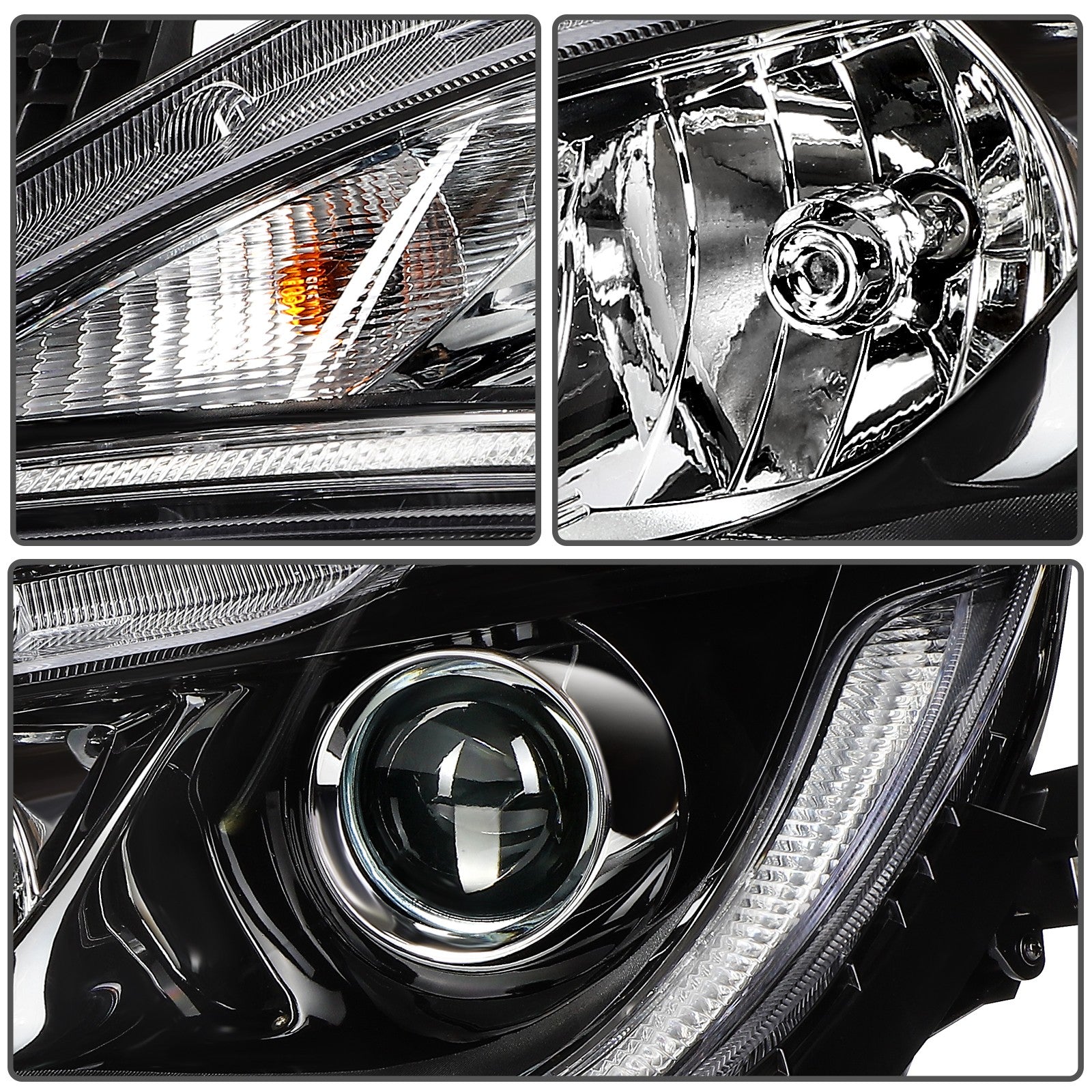 Right Side Headlight For 2017-2020 Chrysler Pacifica Voyager 3.6L Black 6B93BC-57