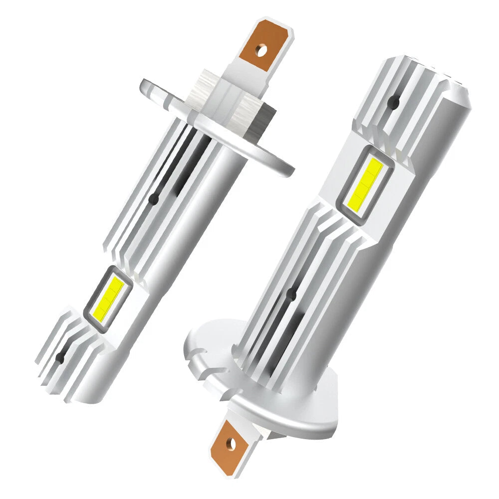 2X AUXITO H1 LED HEADLIGHT ERROR FREE HIGH LOW BEAM BULB KIT 30000LM 6500K WHITE AUXITO