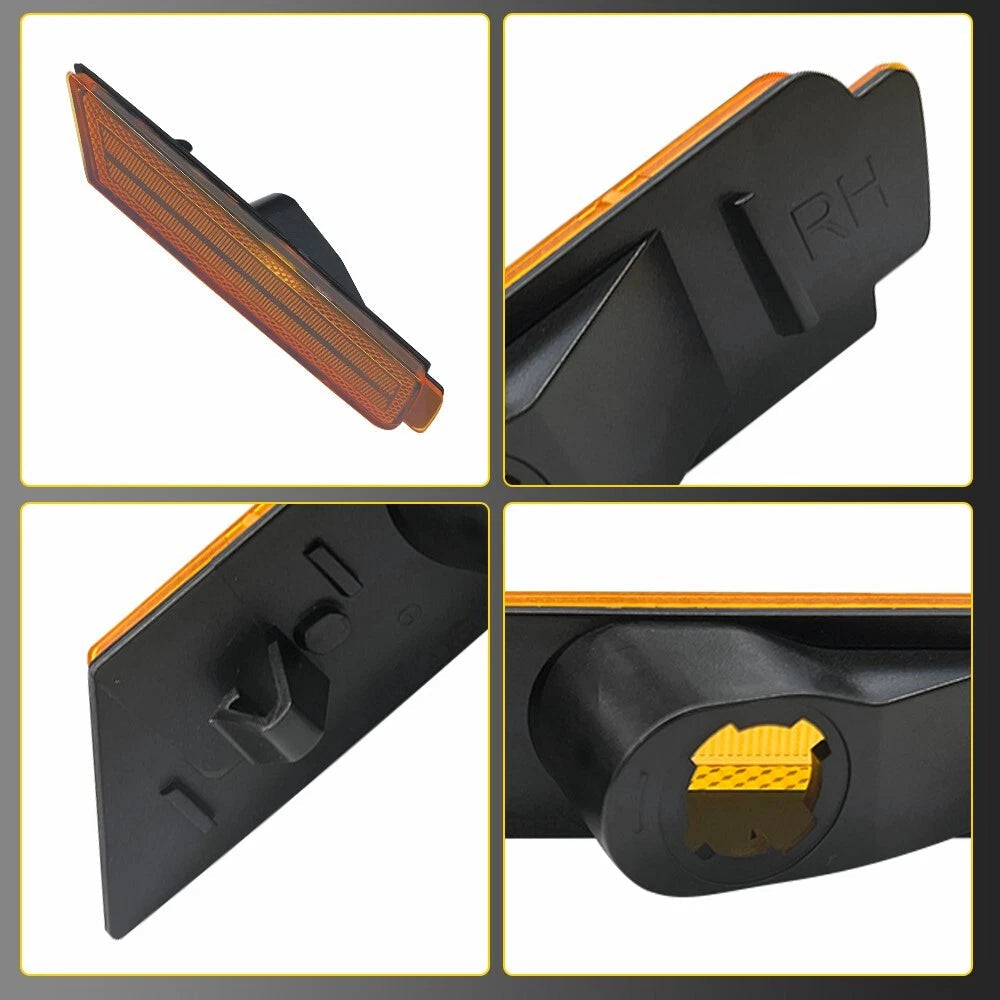For 10-15 Chevy Camaro Bumper Side Marker Lights Reflector Amber GM2550197 EOA 6B93BC-57