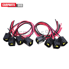8x Sensor Connector Pigtail With 2 Way For Ford Flex Edge E-250 Mazda WPT-579 6B93BC-57
