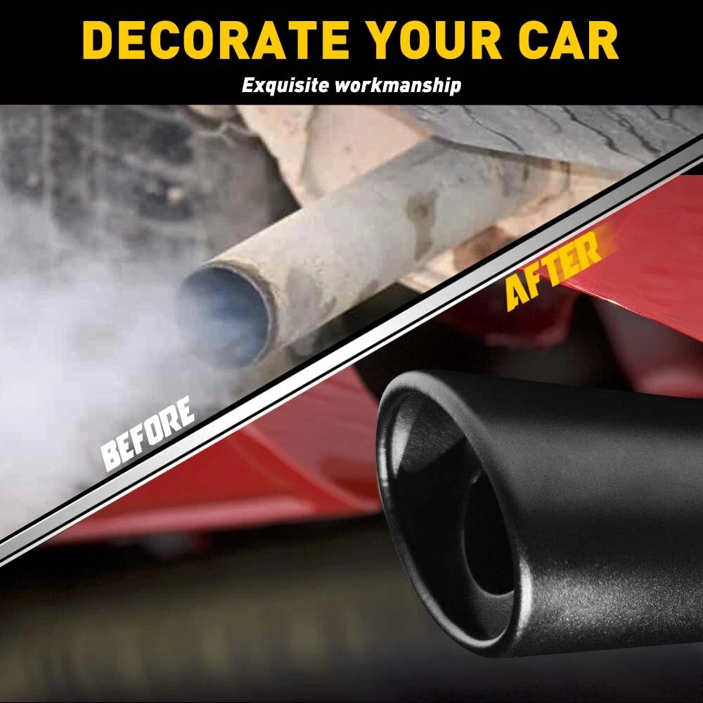 Rear Muffler Exhaust Tail Pipe Tip Cover for Honda 2008-2016 Accord Sedan Steel 6B93BC-57