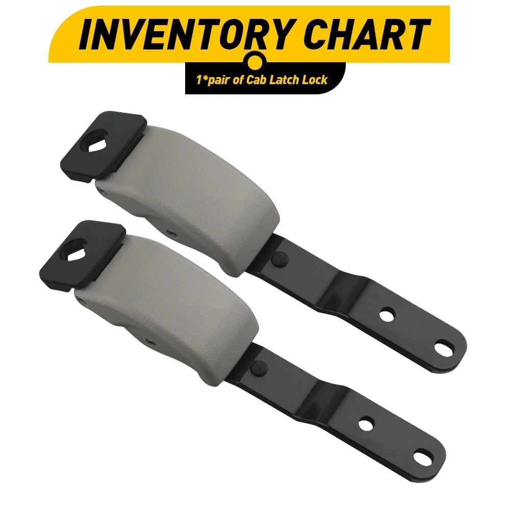 PAIR GRAY REAR CAB QUARTER WINDOW LATCH LOCK FOR TOYOTA TACOMA PICKUP 2001-2004 6B93BC-57