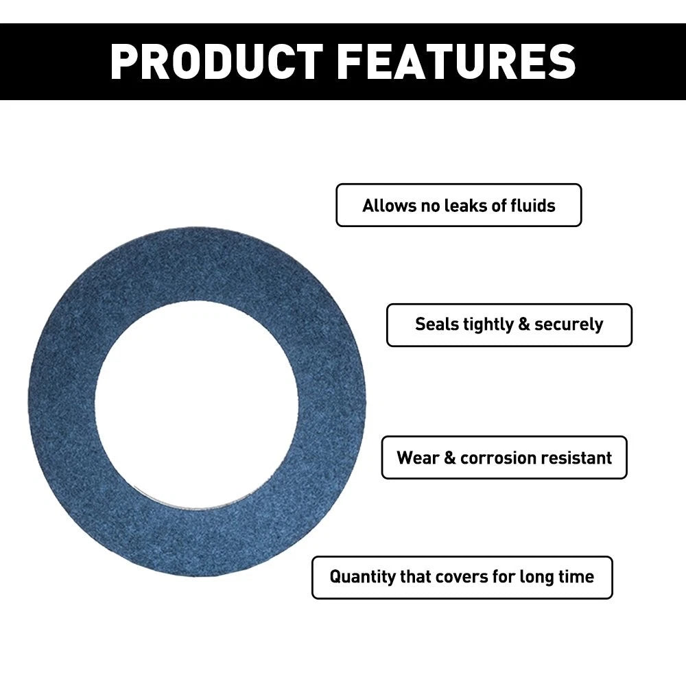 10PCS FIT FOR TOYOTA &SCION &LEXUS OIL DRAIN PLUG GASKETS WASHER 90430-12031 6B93BC-57