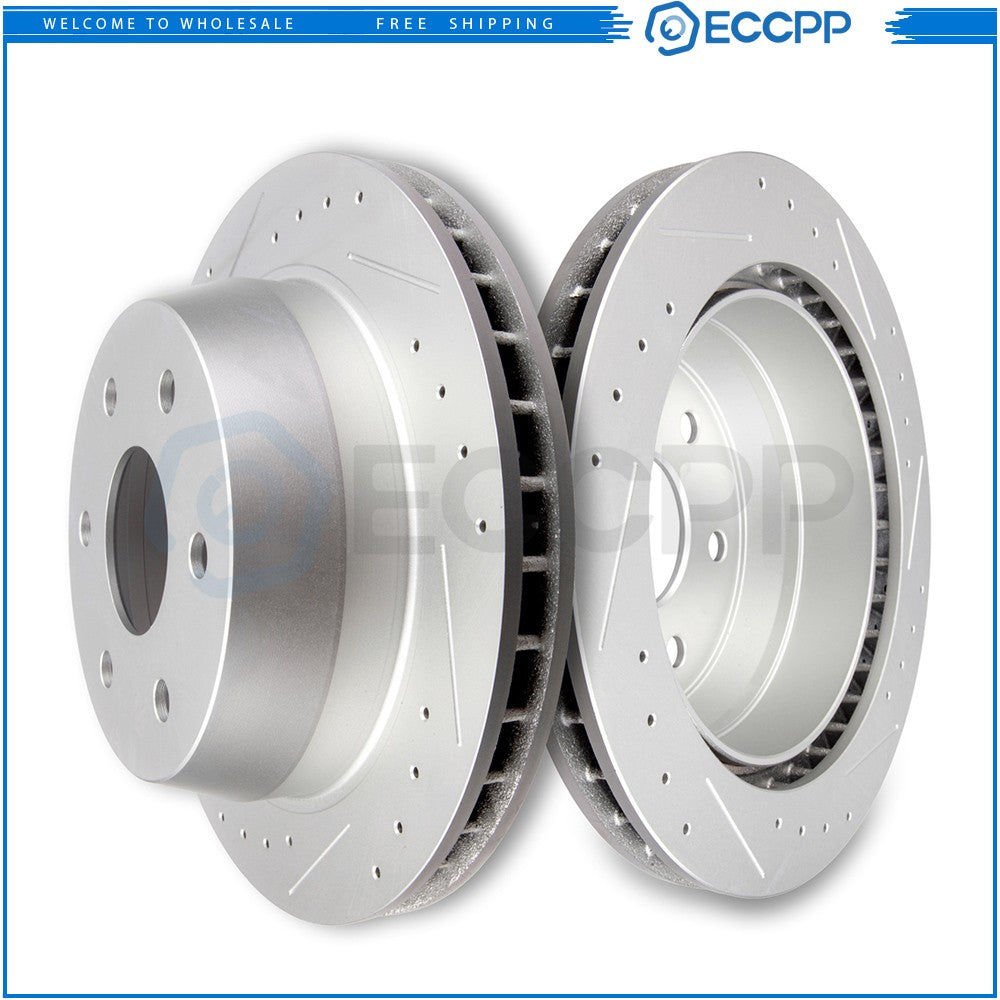 Rear Brake Rotors Pair 2 for Chevy Express 1500 Tahoe GMC Savana 1500 Yukon 4.3L 6B93BC-57