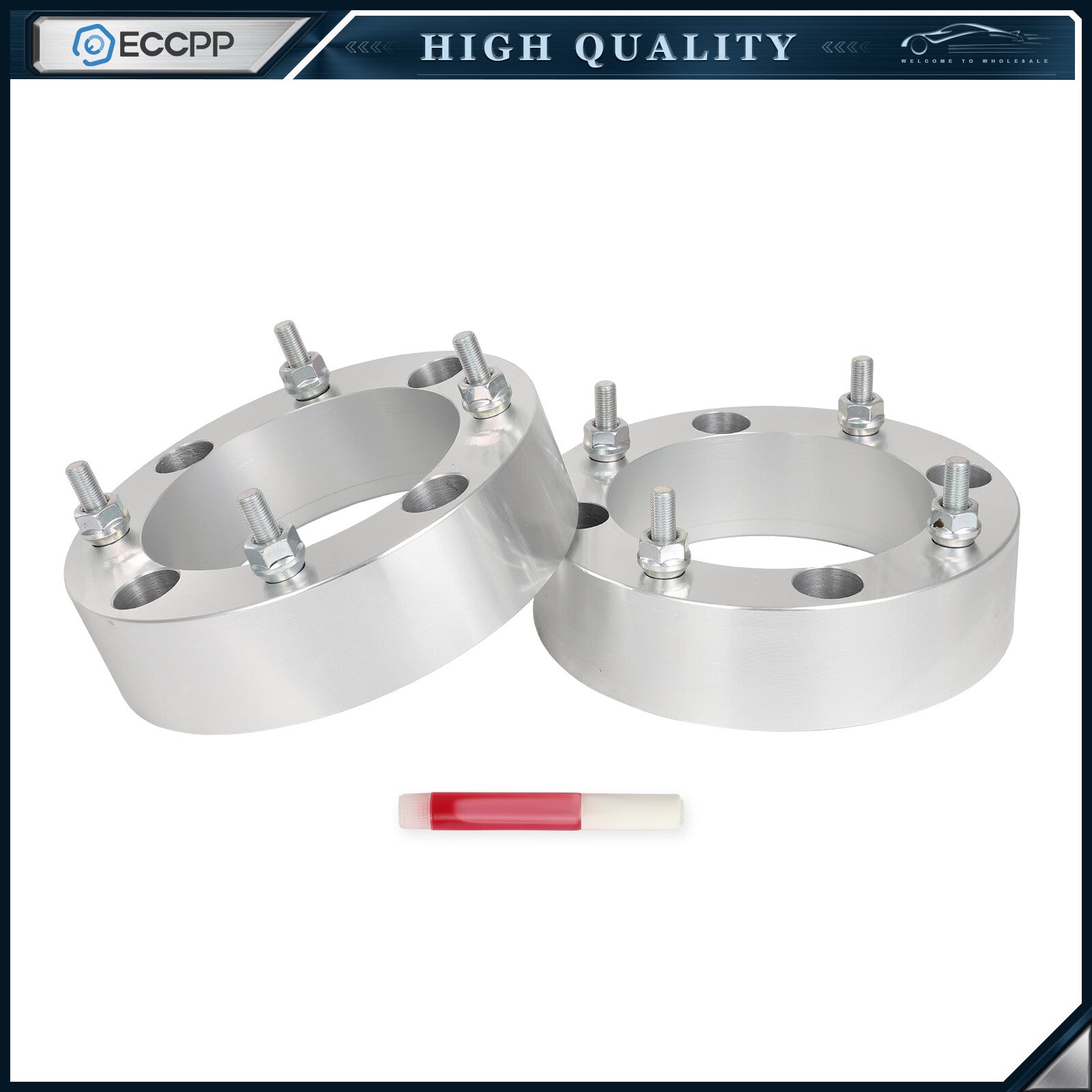 2 Pcs 2" 4x156 ATV Wheel Spacers 3/8"x24 For Polaris Ranger RZR Kawasaki 4/156 6B93BC-57