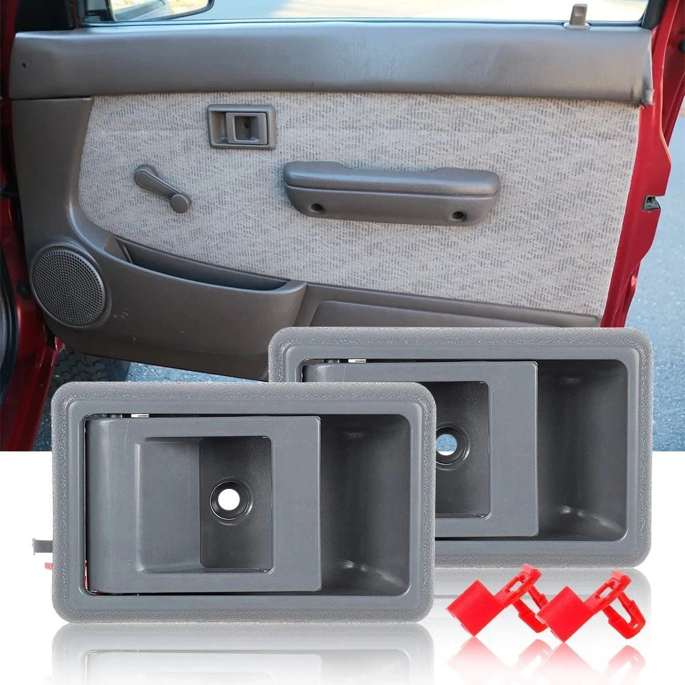 Fit for 95-00 Tacoma Truck Pickup Inner Inside Interior Door Handle Set Gray EOA 6B93BC-57