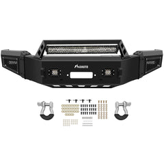 Bulkier Steel Front Rear Bumper Assembly w/ Led Lights For 2018-2020 Ford F-150