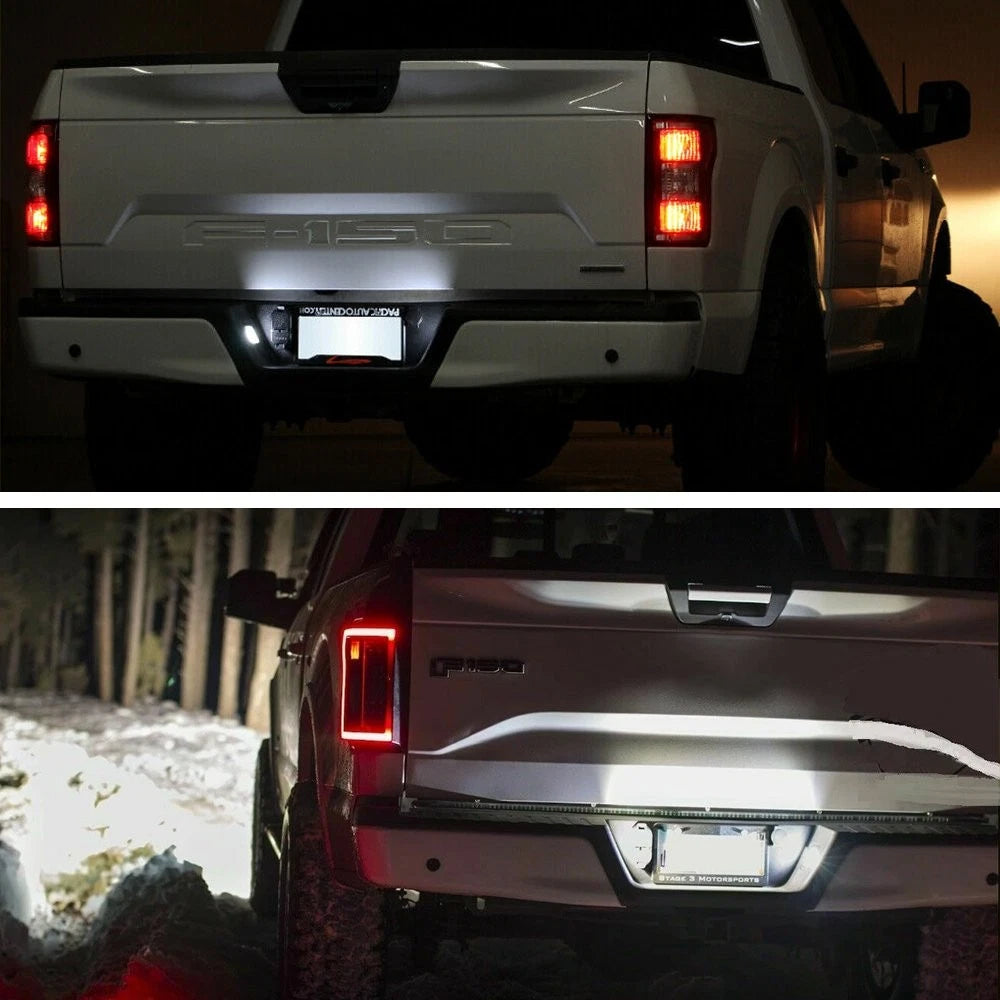 LED Smoke Lens License Plate Rear Bumper Fit Lights 15-22 Ford F-150 F150 Pickup 6B93BC-57