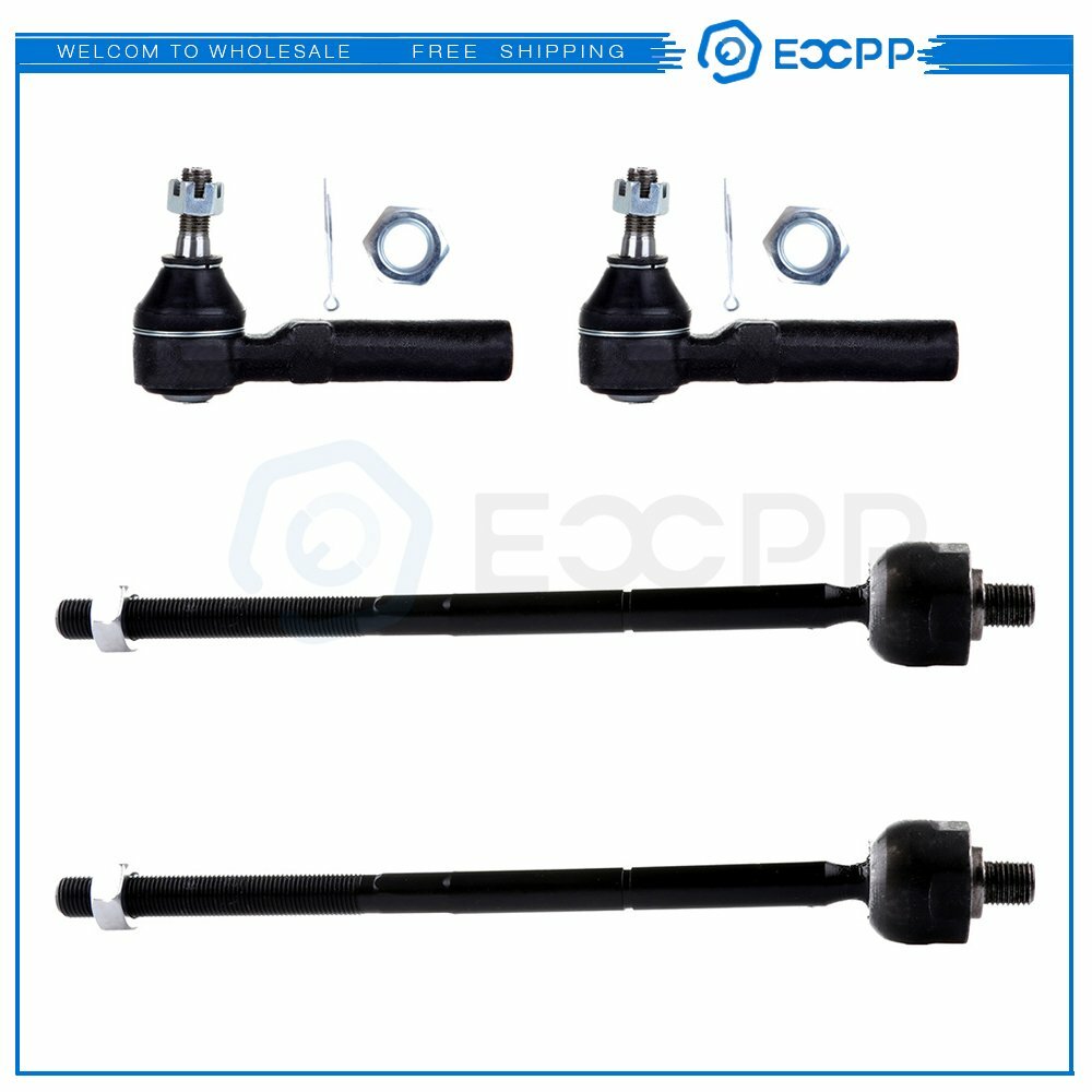 ECCPP 4x Front Inner + Outer Tie Rod Links Kit For 20-10 Chrysler Pt Cruiser 6B93BC-57