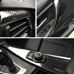 5D Premium HIGH GLOSS Carbon Fiber Vinyl Wrap Film Bubble Free Air Release USEA 6B93BC-57