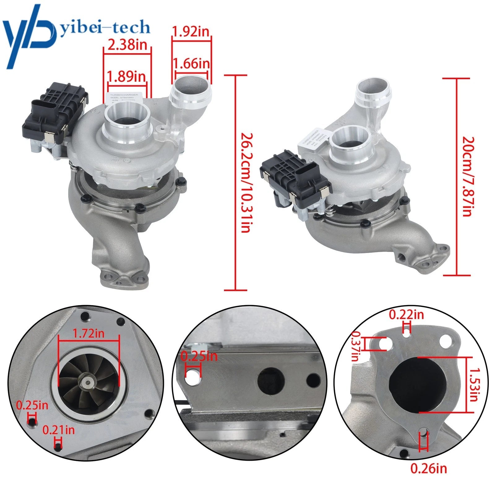 Turbo Turbocharger For Mercedes Freightliner Sprlinter Truck OM642 3.0L 2009-14 6B93BC-57