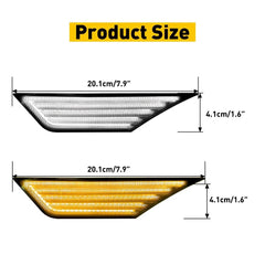 Switchback Sequential Turn Signal Side LED Marker Light For Civic Honda 2016-21 6B93BC-57