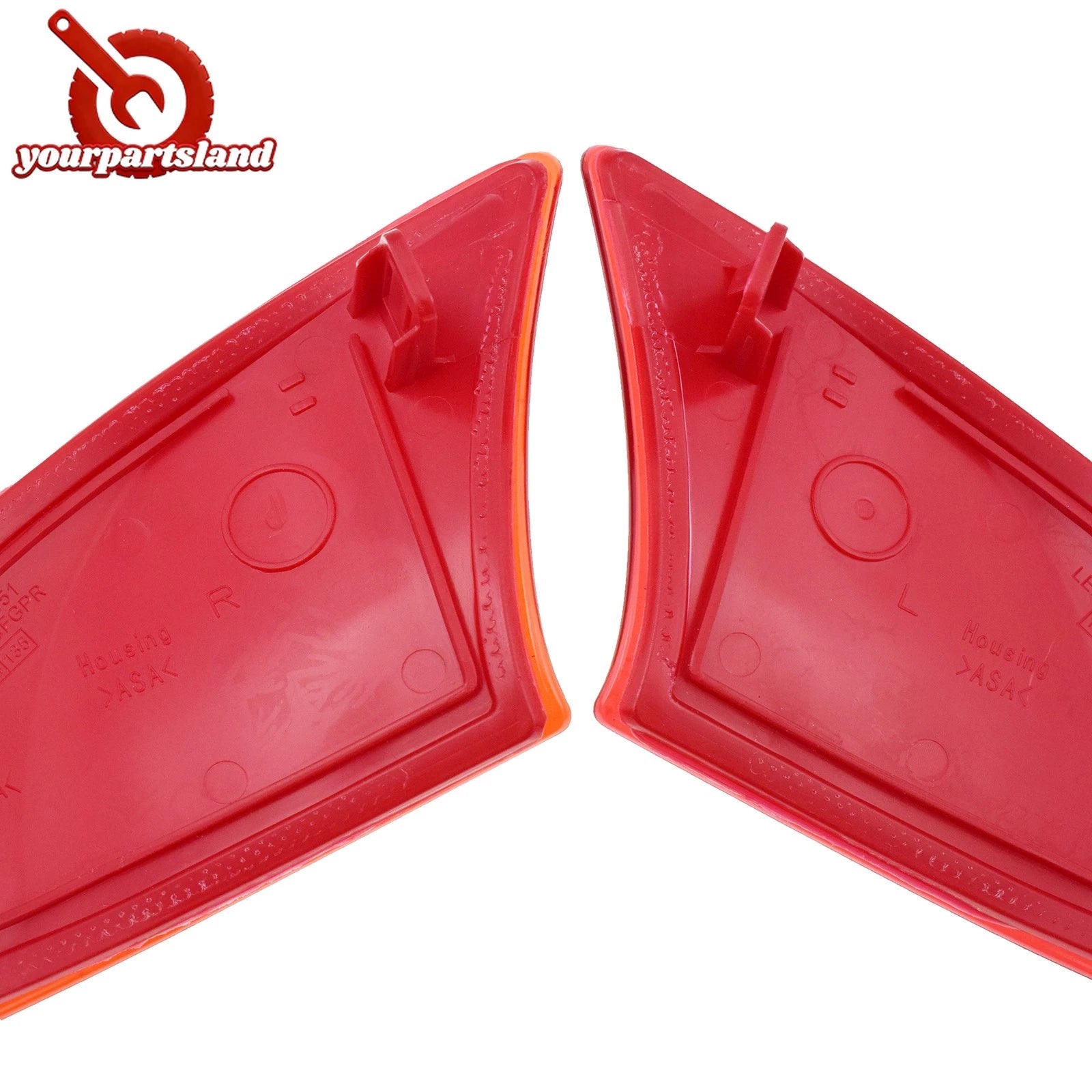 Red Lens Rear Bumper Reflector Covers For Lexus IS IS250 IS350 IS300 2014-2020 6B93BC-57