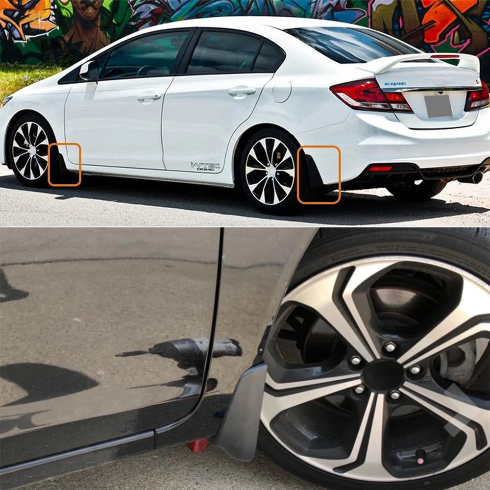 For HONDA CIVIC 2012-2015 Coupe 4PCS Sedan Front Rear Splash Guards Mud Flaps EA 6B93BC-57