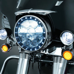 4PCS LED Turn Signal Lights fit Harley Softail Dyna Sportster Touring Tri Glide