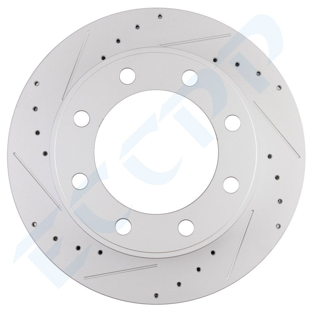Front Brake Pads And Rotors For FORD FORD EXCURSION 2001-2005 Drilled & Slotted 6B93BC-57