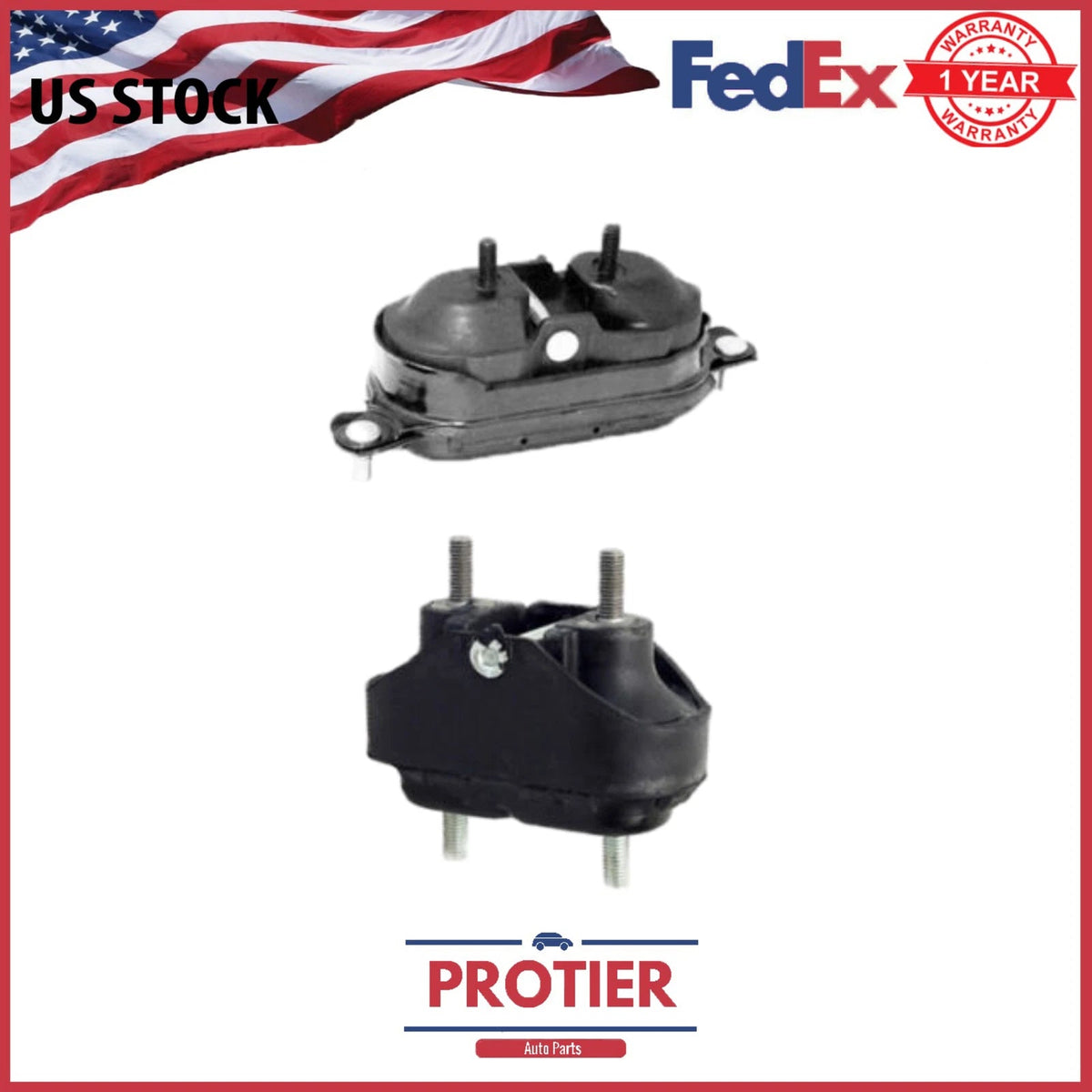 Motor & Trans Mount 2PCS Set for Pontiac Grand Prix/Oldsmobile Intrigue 3.1/3.8L 6B93BC-57