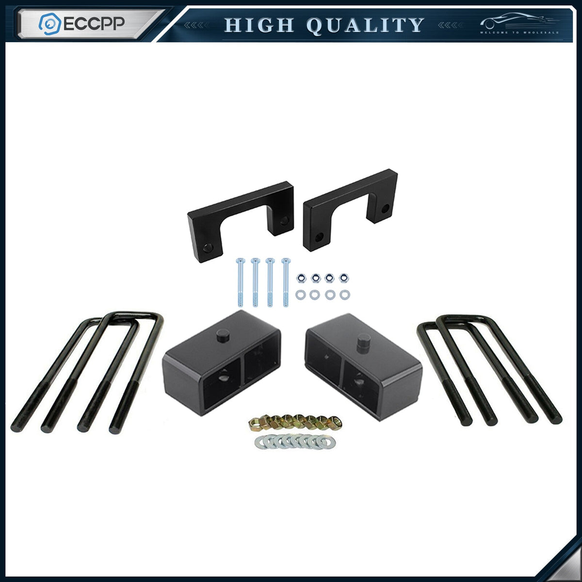 1" Front & 2" Rear Leveling Lift Kit For Chevy Silverado GMC Sierra 1500 6 Lug 6B93BC-57