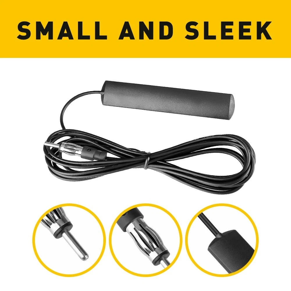 Universal Car Hidden Amplified Kit Antenna 12v Electronic Stereo AM/FM Radio 6B93BC-57