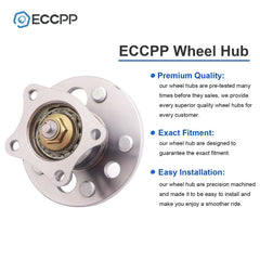 2 Pcs Wheel Hub Bearings Rear For Toyota Camry Avalon Solara Lexus ES300 W/ ABS 6B93BC-57