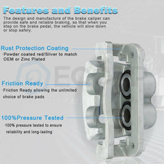 Front Brake Calipers Brake Pads Set 6Pcs For 1997-2000 Acura EL 19B1832 19B1833 6B93BC-57