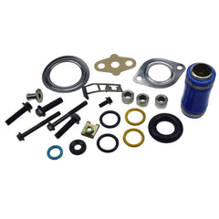 Inlet Manifold Gasket Set & Blue Hose For 03-10 Ford Diesel 6.0L 6B93BC-57