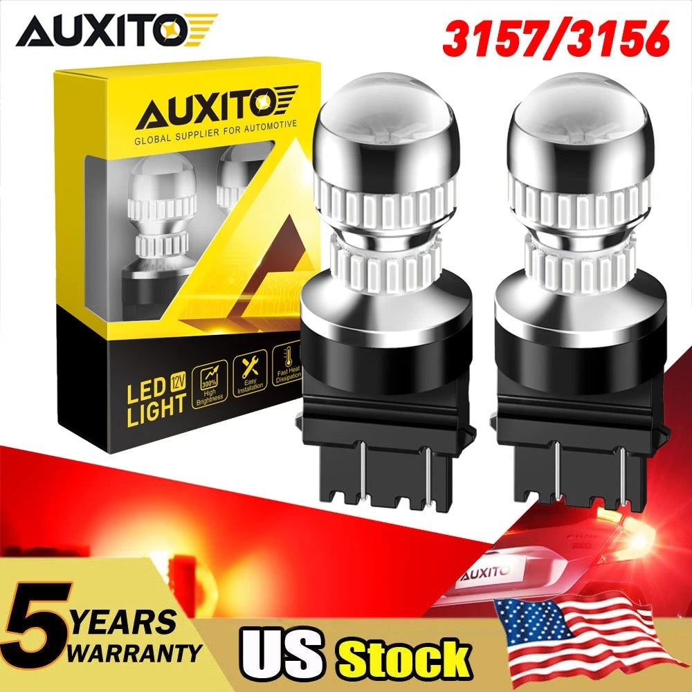 AUXITO LED Brake Stop Tail Light Bulbs 3157 3057 3357 4057 Red Turn Signal Lamps AUXITO