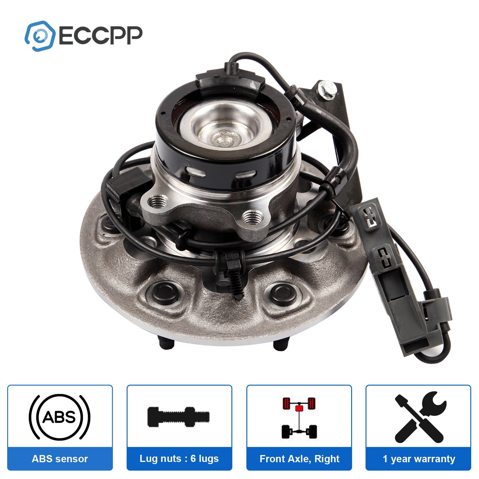 1Pc Wheel Hub Bearing Front Right 2WD For Chevy Colorado GMC Canyon Z71 Off-Road 6B93BC-57