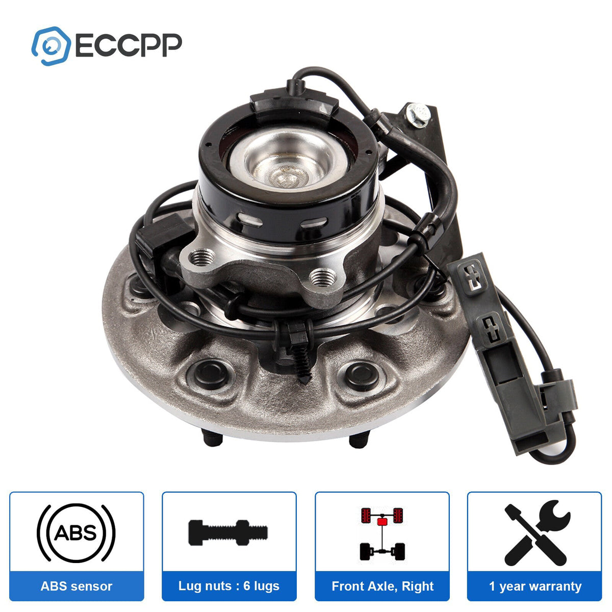 1Pc Wheel Hub Bearing Front Right 2WD For Chevy Colorado GMC Canyon Z71 Off-Road 6B93BC-57