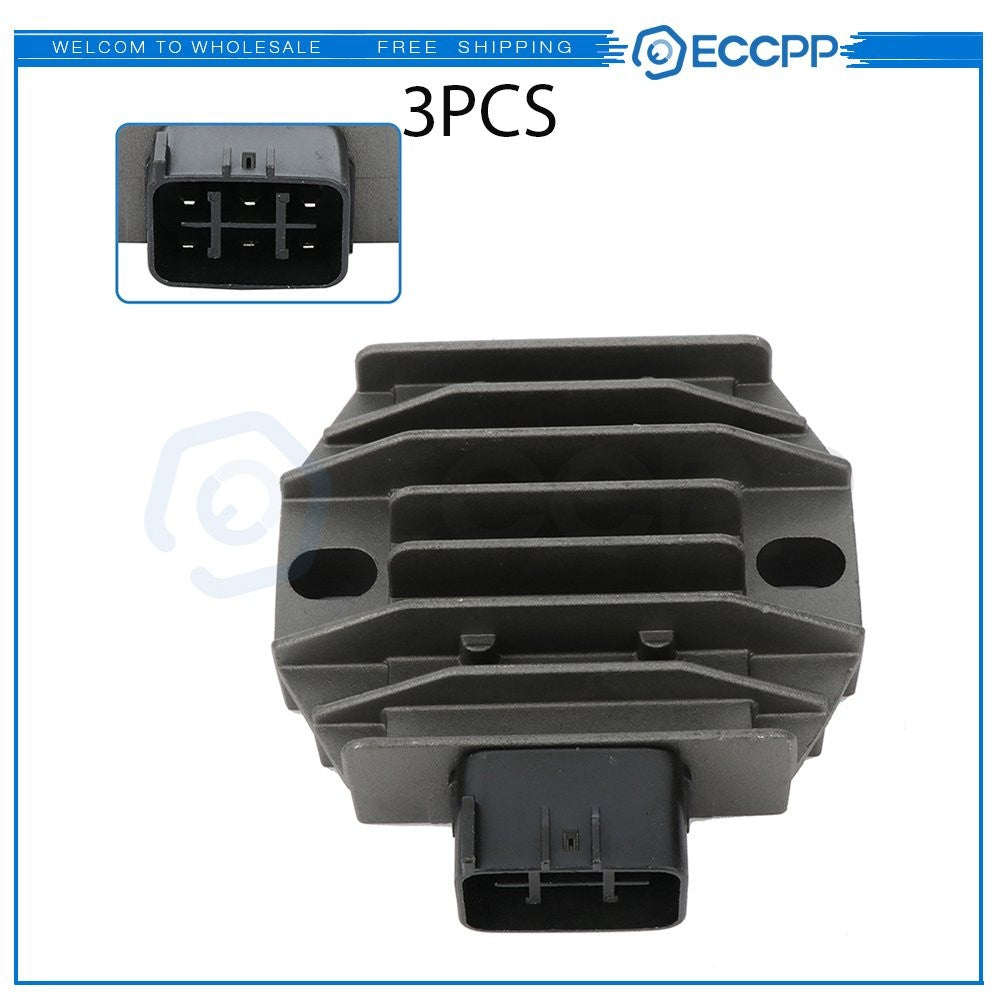 ECCPP 3Pcs Regulator Rectifier For Yamaha RAPTOR 660 YFM660 660R 2001-2005 6B93BC-57