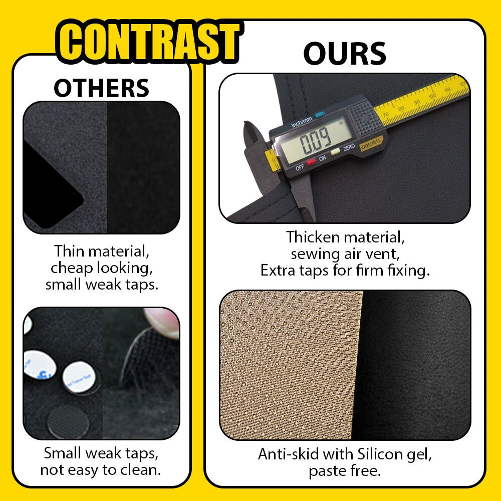 Car Leather Dashboard For Hyundai Sonata 2011-2014 Dash Cover Protector Mat USA 6B93BC-57