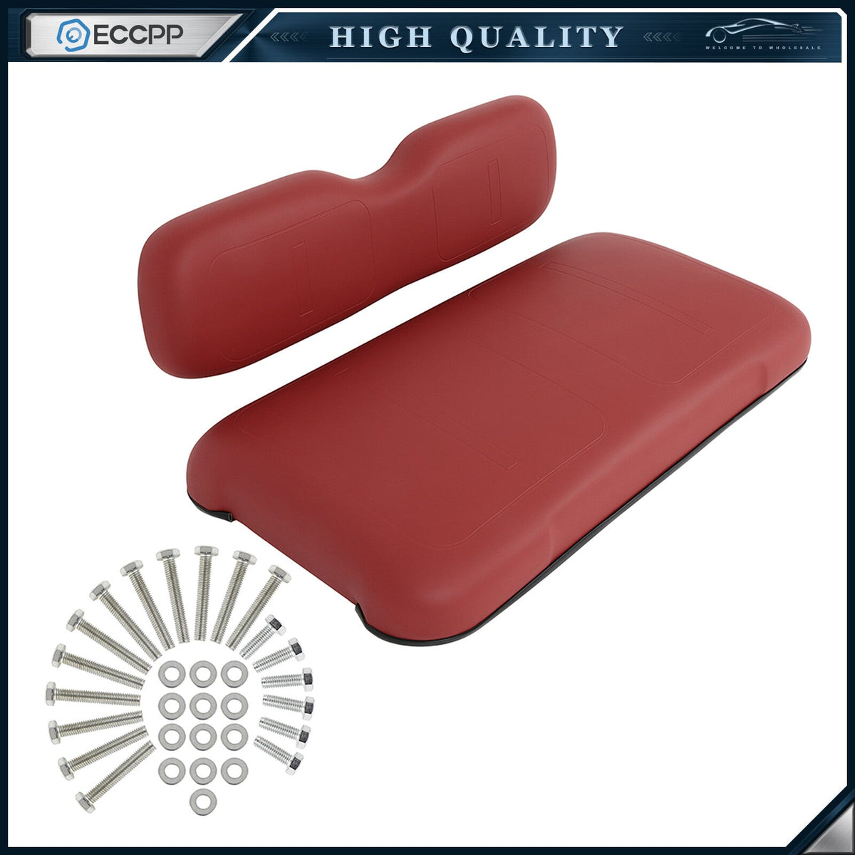 Wine Golf Cart Front Cushion Set Fits For E-Z-GO TXT 6B93BC-57