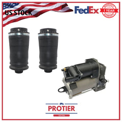 Rear Airmatic Air Springs & Air Compressor Kit for 2007-2012 Mercedes GL450 X164 6B93BC-57