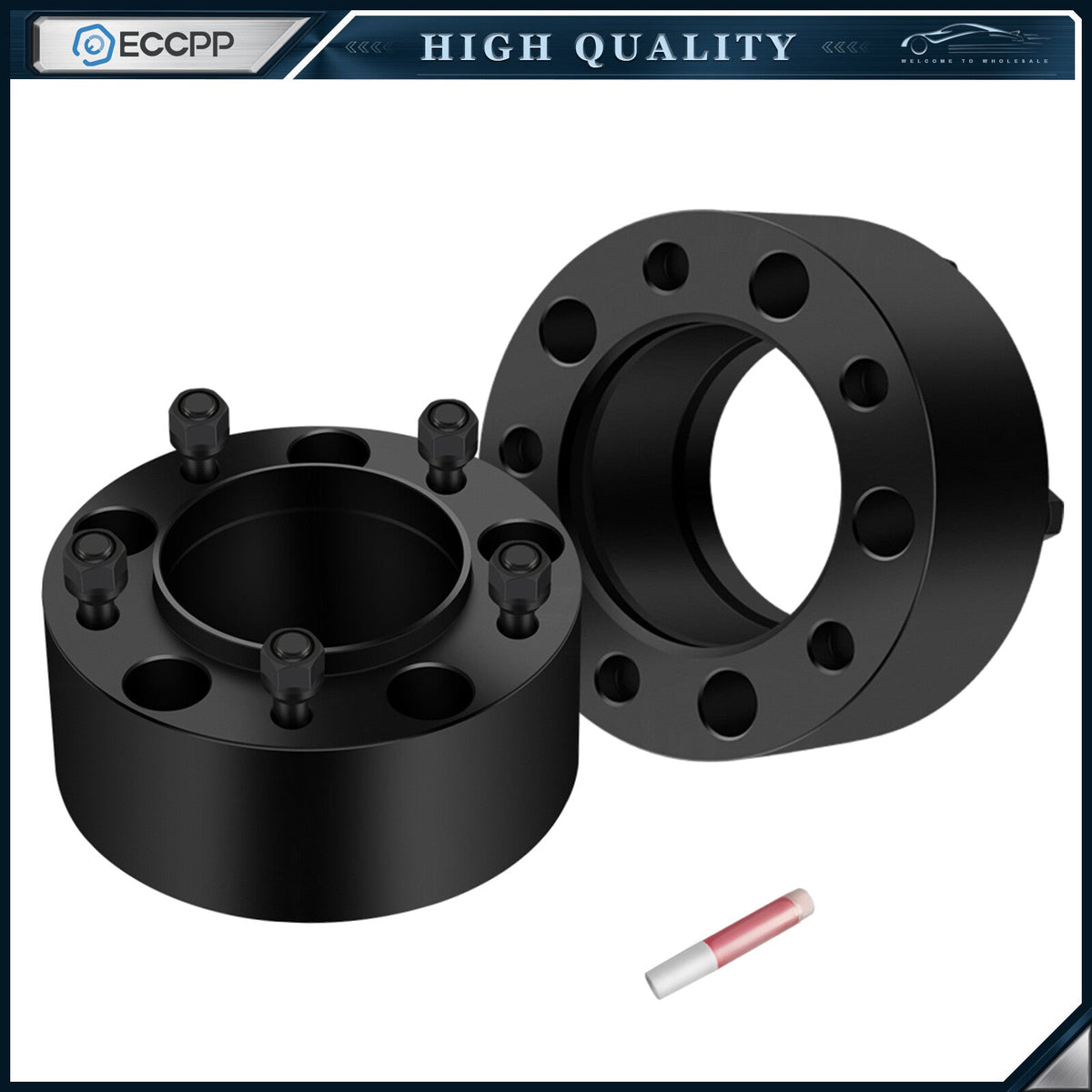 2P 3" Hub Centric Wheel Spacers 5x150 14x1.5 For Toyota Tundra Lexus LX470 LX570 6B93BC-57