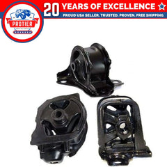 Motor & Trans Mount 3PCS Set Fit 1992-1996 Honda Prelude 2.2/2.3L for Auto 6B93BC-57