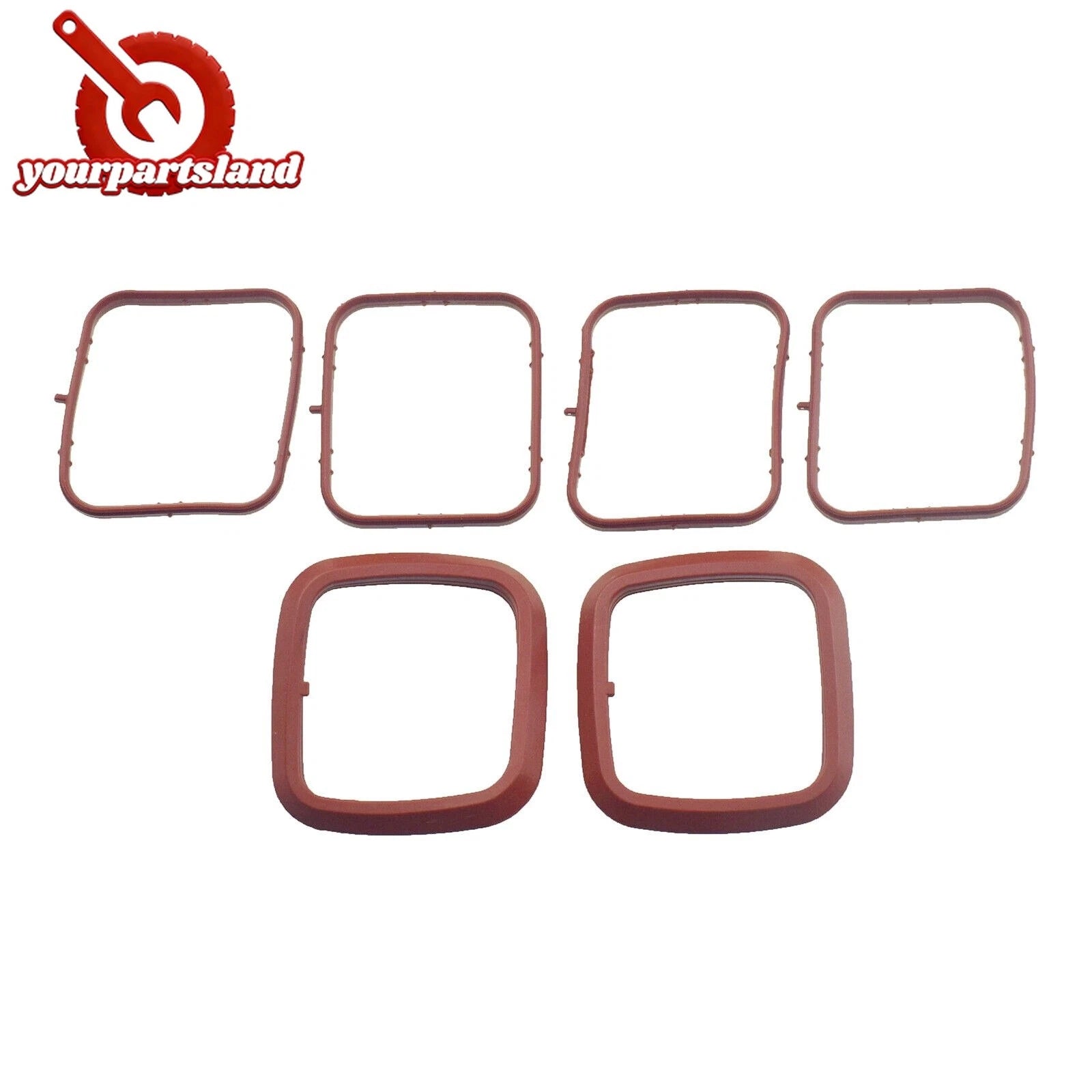 3.6L Upper 2 Piece Intake Manifold Gasket set for VW Passat Audi Q7 03H 133 237G 6B93BC-57