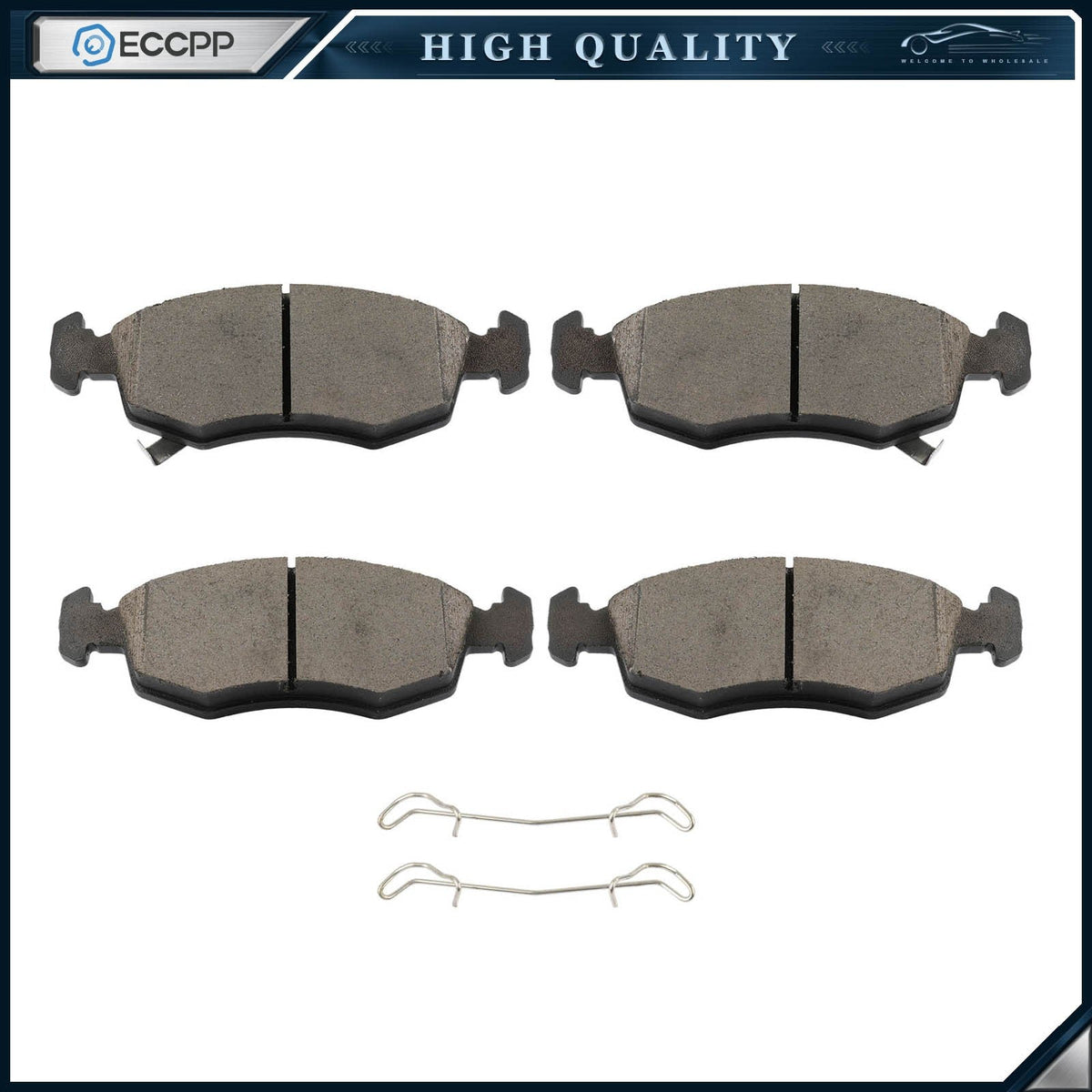 Front Ceramic Brake Pads for 2012 2013 2014 2015 2016 2017 2018 2019 Fiat 500 6B93BC-57