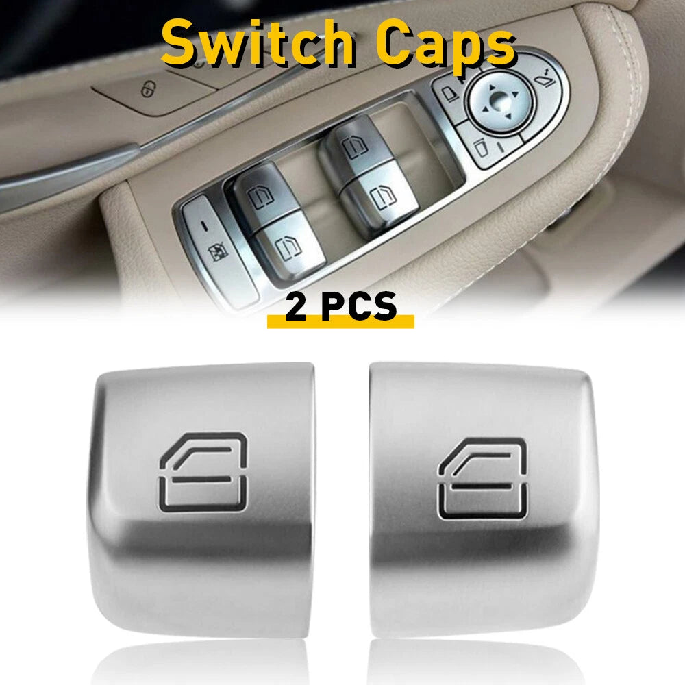 2X Window Switch Button Cover Cap for 2015-2021 Mercedes-Benz GLC-Class X253 EOA 6B93BC-57