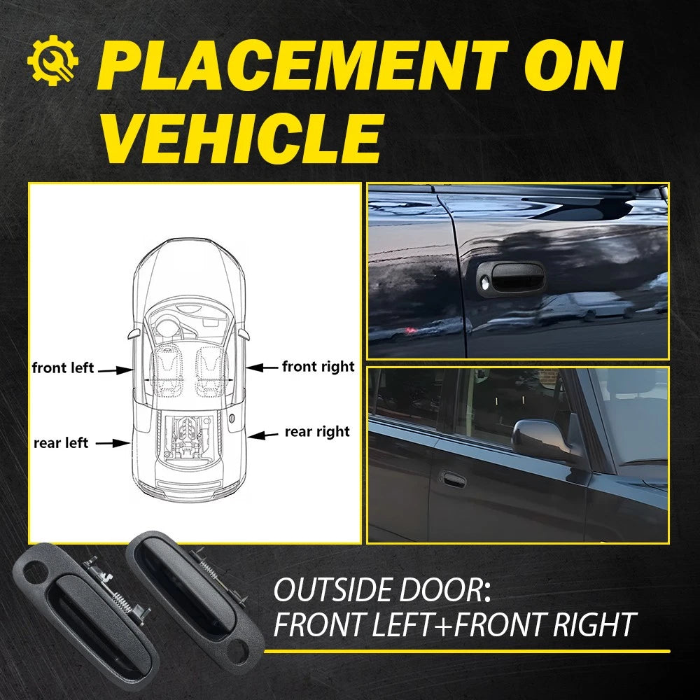 2x for 04 05 06 Scion xB Outside Exterior Door Handle Right+Left Front Primed EA 6B93BC-57