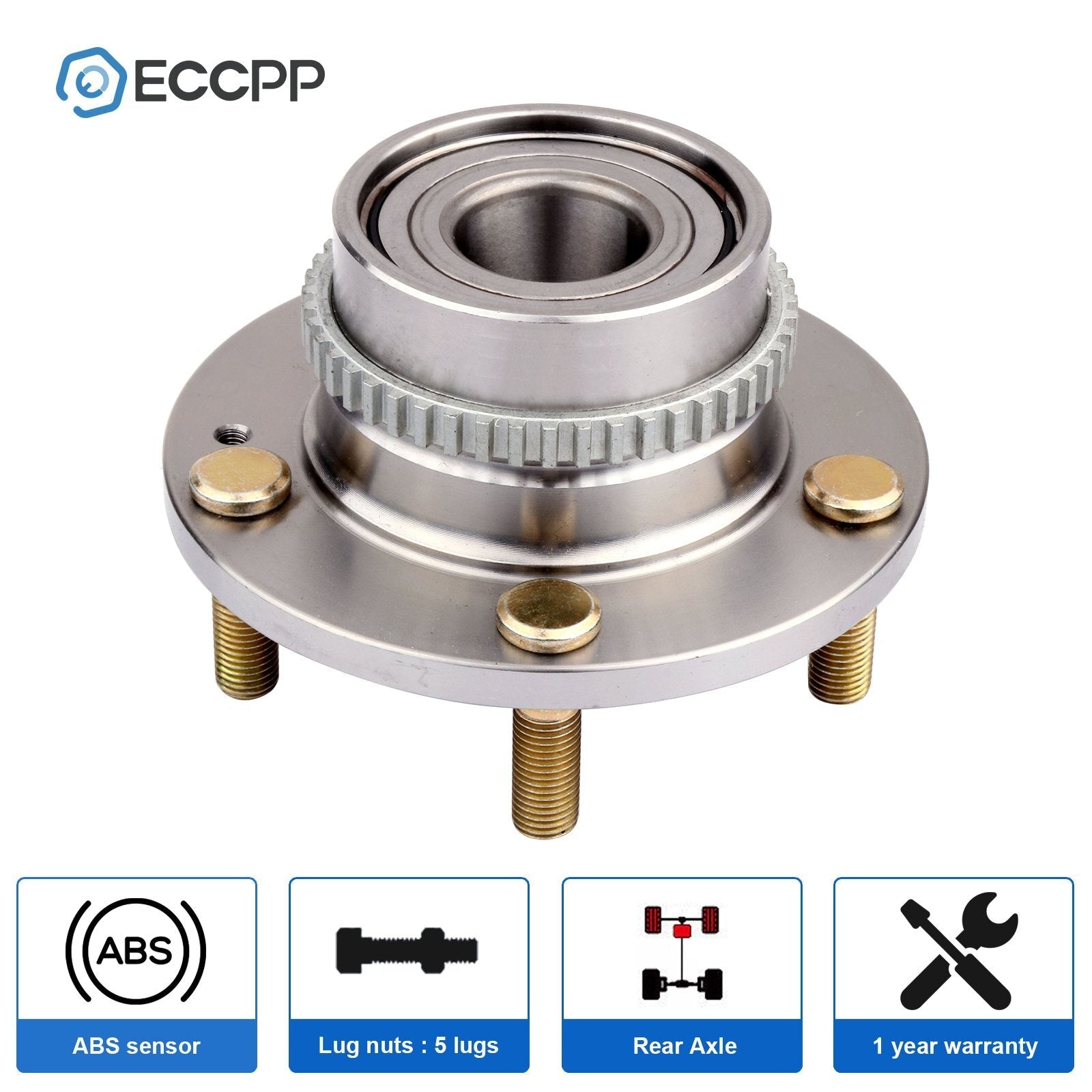 1Pc Wheel Hub Bearing Rear FWD For Hyundai Tucson Kia Sportage 2005-2008 2009 6B93BC-57