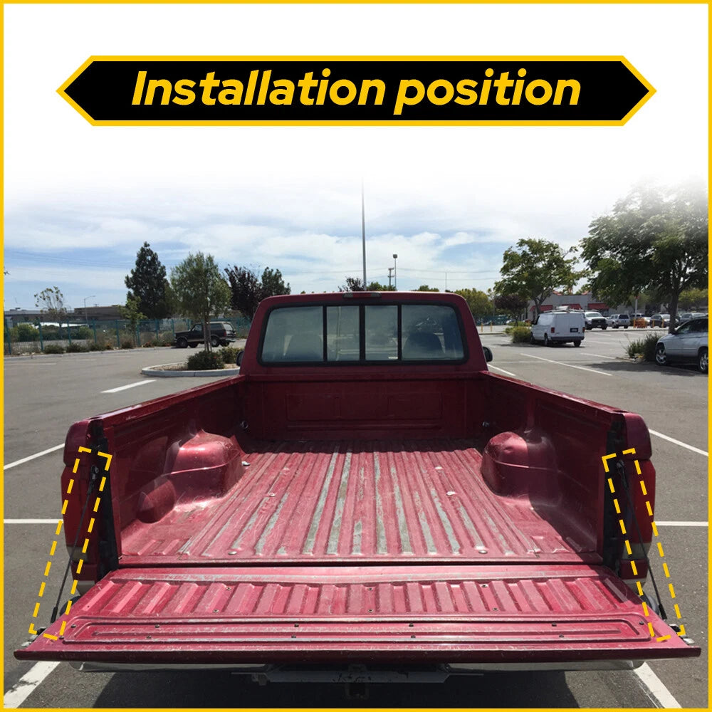 Rear Tailgate Cables Straps Set Pair for 1983-1996 Ford F150 F250 F350 6B93BC-57