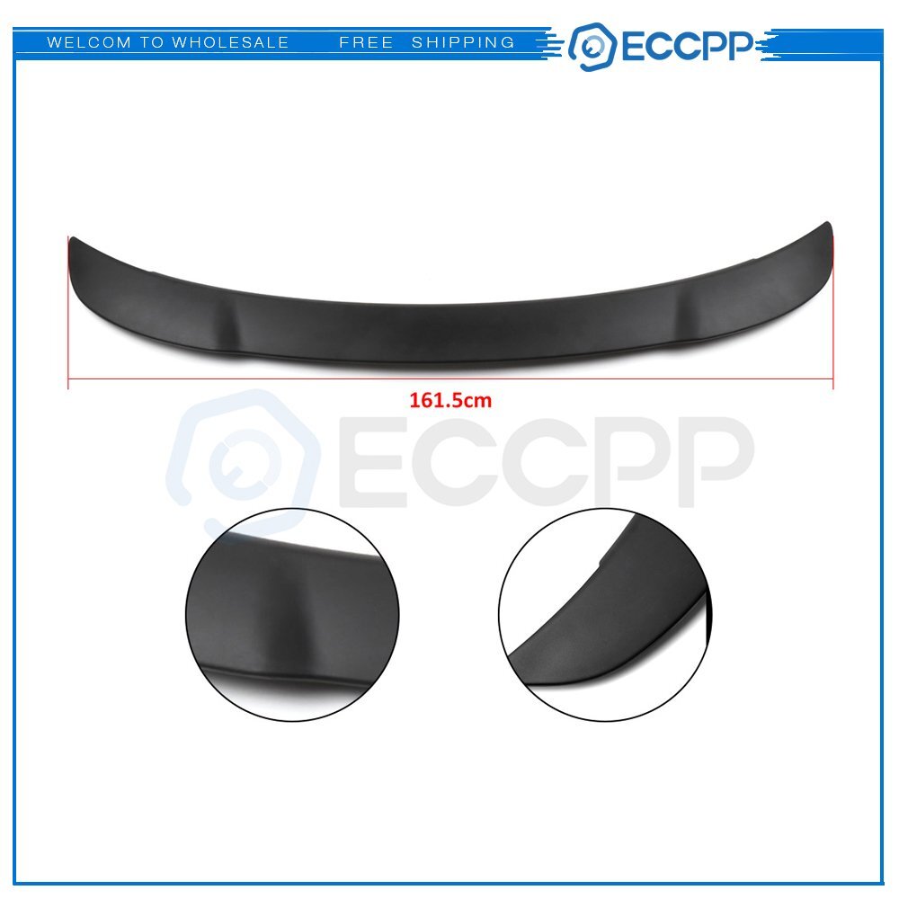 For 2011-2023 Dodge Charger Hellcat Style ABS Rear Wing Spoiler Matte Black 6B93BC-57