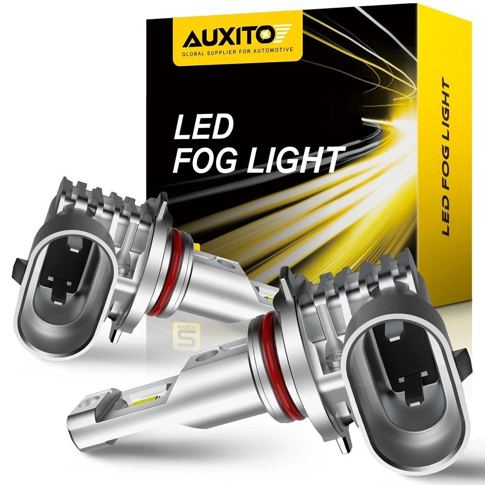 AUXITO H10 9145 9140 LED 100W Fog Driving Light Bulbs White 4000LM 6500K CANBUS AUXITO