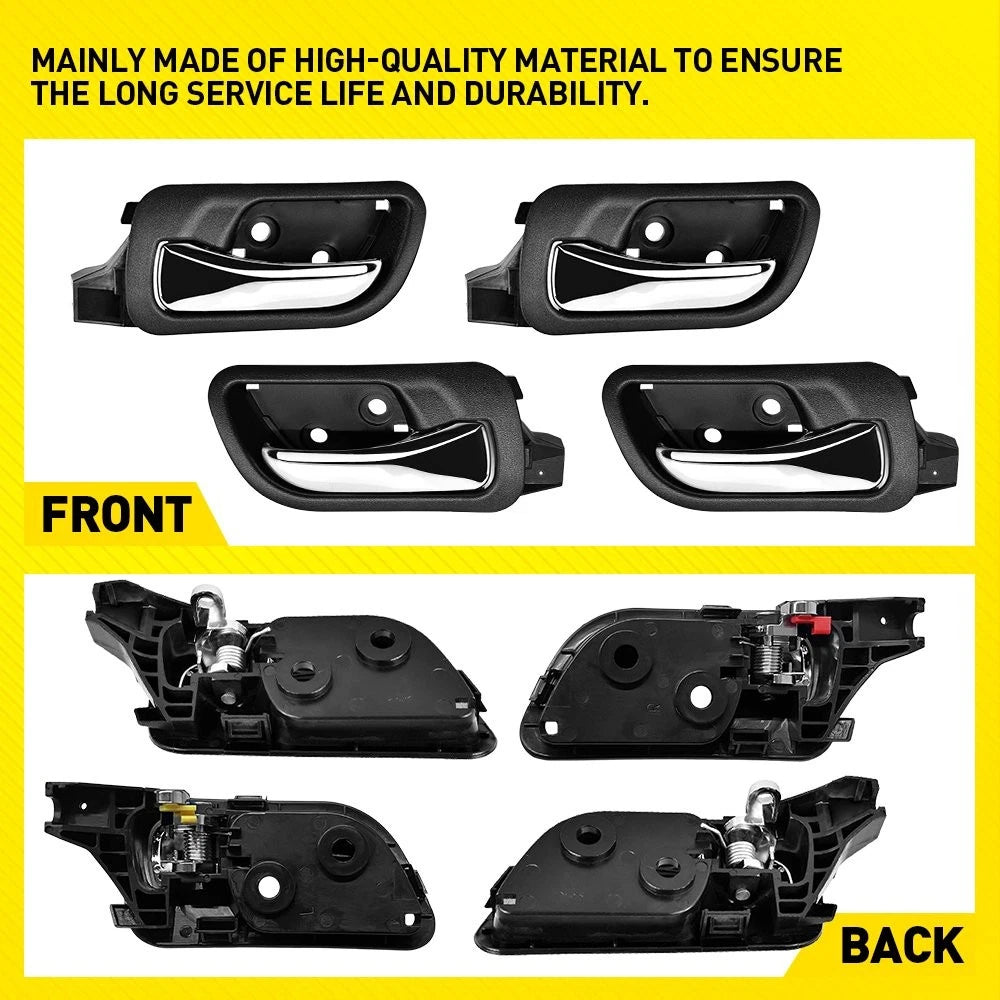 4X Front+Rear Left Right Door Handle Inside For 2003 04 05-07 Honda Accord Sedan 6B93BC-57