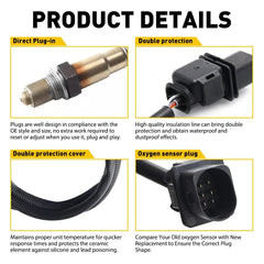 2pcs Up+Downstream Oxygen Sensor Fits 2012-14 Hyundai Accent Veloster L4, 1.6L A 6B93BC-57